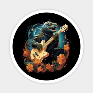 Eel Playing Guitar Magnet